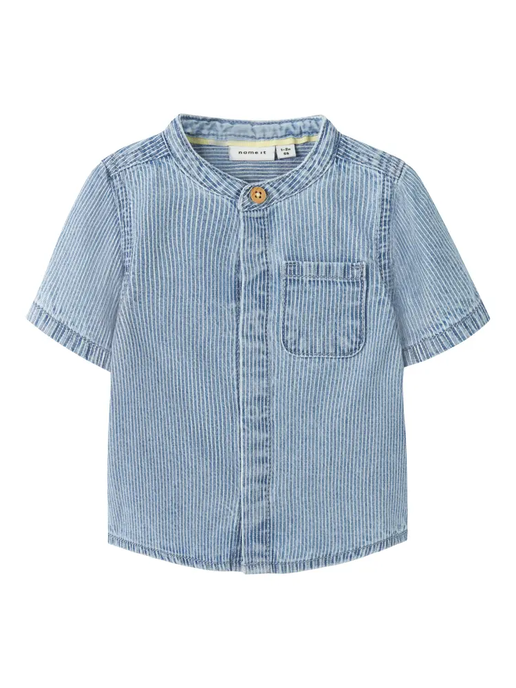 Leo Denim Skjorte Light Blue Denim 86