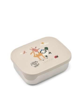 Liewood Arthur Printed Lunchbox Around The World   Sandy
