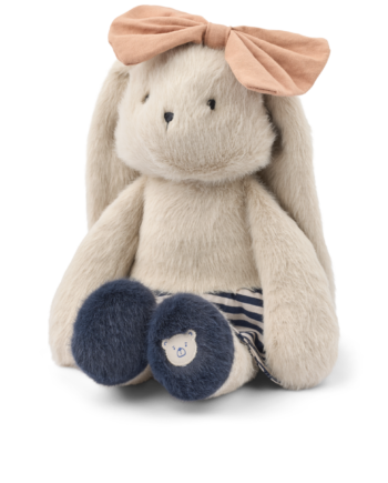 Liewood Babette Rabbit Celebration Teddy Mist Navy  Stripe Mix