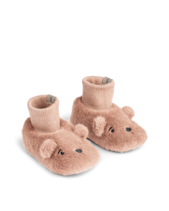 Liewood Beth Bear Plush Slippers Pale Tuscany 16 17