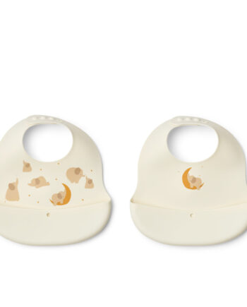 Liewood Ember Bib   Pak Elephant Creme De La Creme