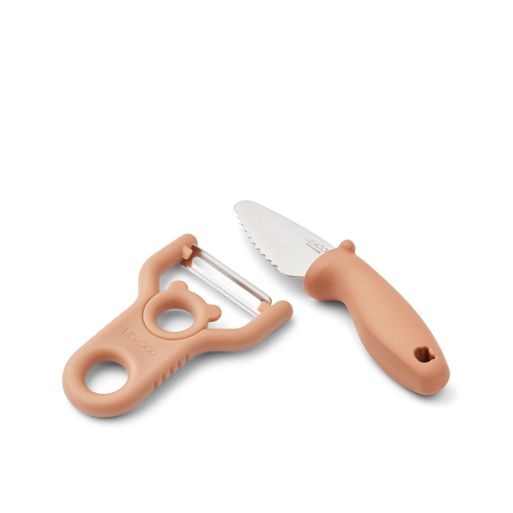 Liewood Grøntsagsskræller Knivsæt Tuscany Rose