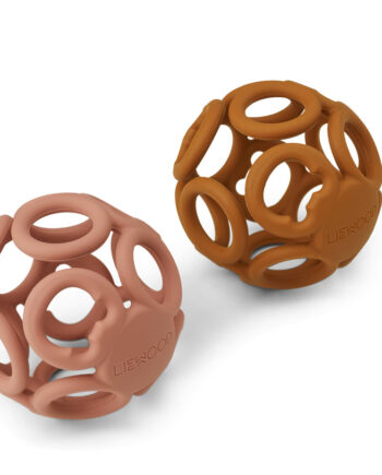 Liewood Jasmin Teether Ball  -pak Dark Rose Mustard Mix