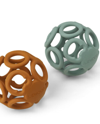 Liewood Jasmin Teether Ball  -pak Mustard Peppermint Mix