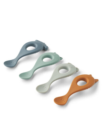Liewood Liva Silikone Skeer   Stk  Whale Blue Multi Mix