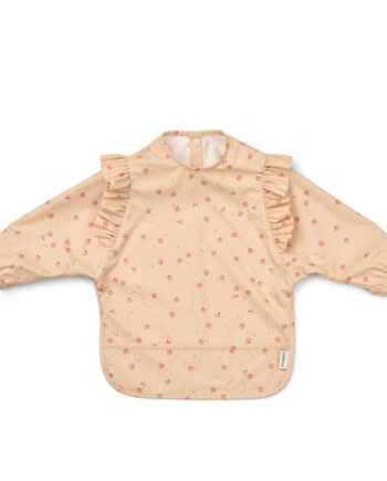 Liewood Merle Ruffle Hagesmæk Med ærmer Mini Butterfly   Apple Blossom
