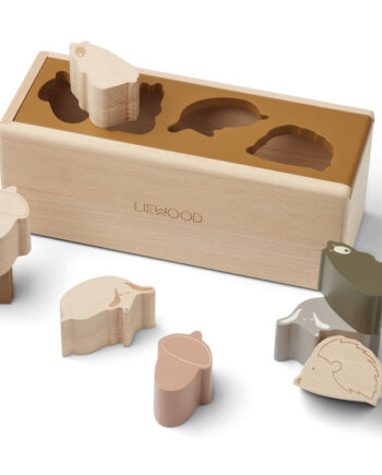 Liewood Midas Puzzle Box Friendship Golden Caramel Multi Mix