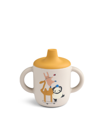 Liewood Neil Sippy Silikone Kop Around The World   Sandy