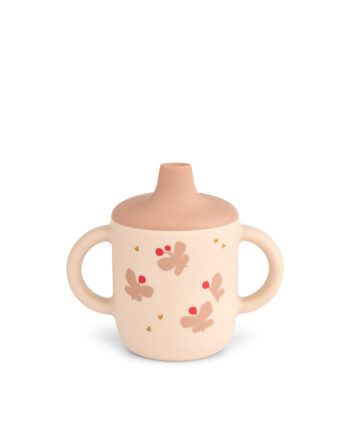 Liewood Neil Sippy Silikone Kop Butterfly   Apple Blossom