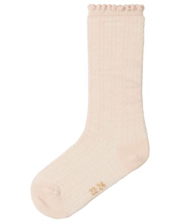 Lil Atelier Dalfi Knee Socks Peach Whip 19 21
