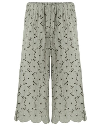 Lil Atelier Dally Wide Pants Forest Fog 92 Cm