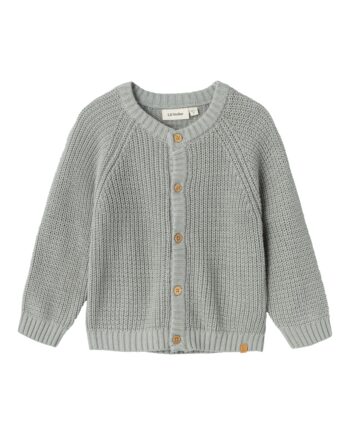 Lil Atelier Emlen Lin Knit Cardigan Limestone 92 Cm