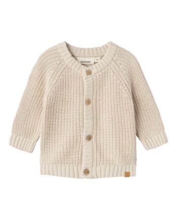 Lil Atelier Emlen Lin Knit Cardigan Sheer Bliss 56 Cm
