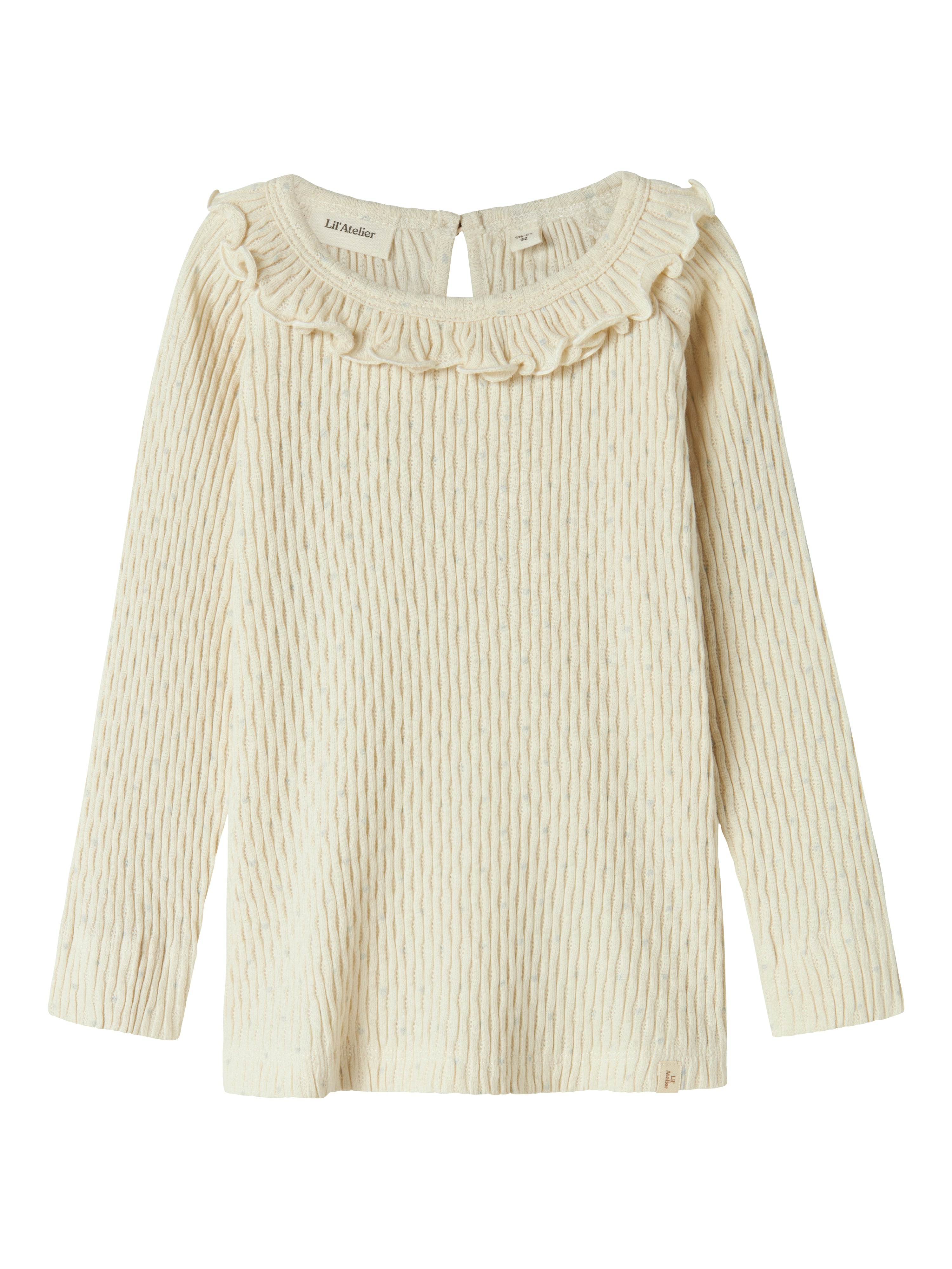 Lil Atelier Fiducia Slim Shirt Med Hjerter Turtledove 92 Cm