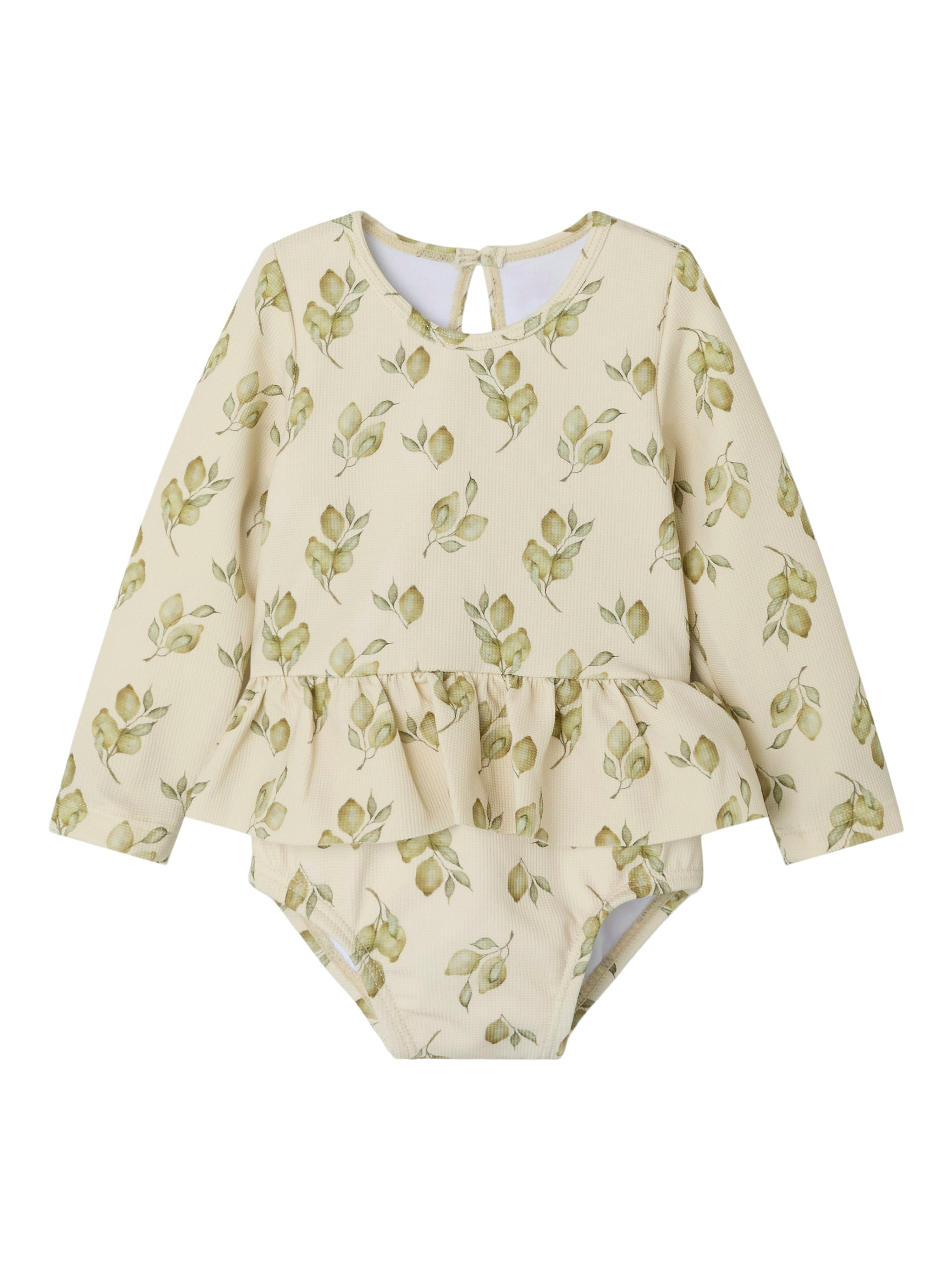 Lil Atelier Floria Ls Swimsuit Turtledove 62 Cm