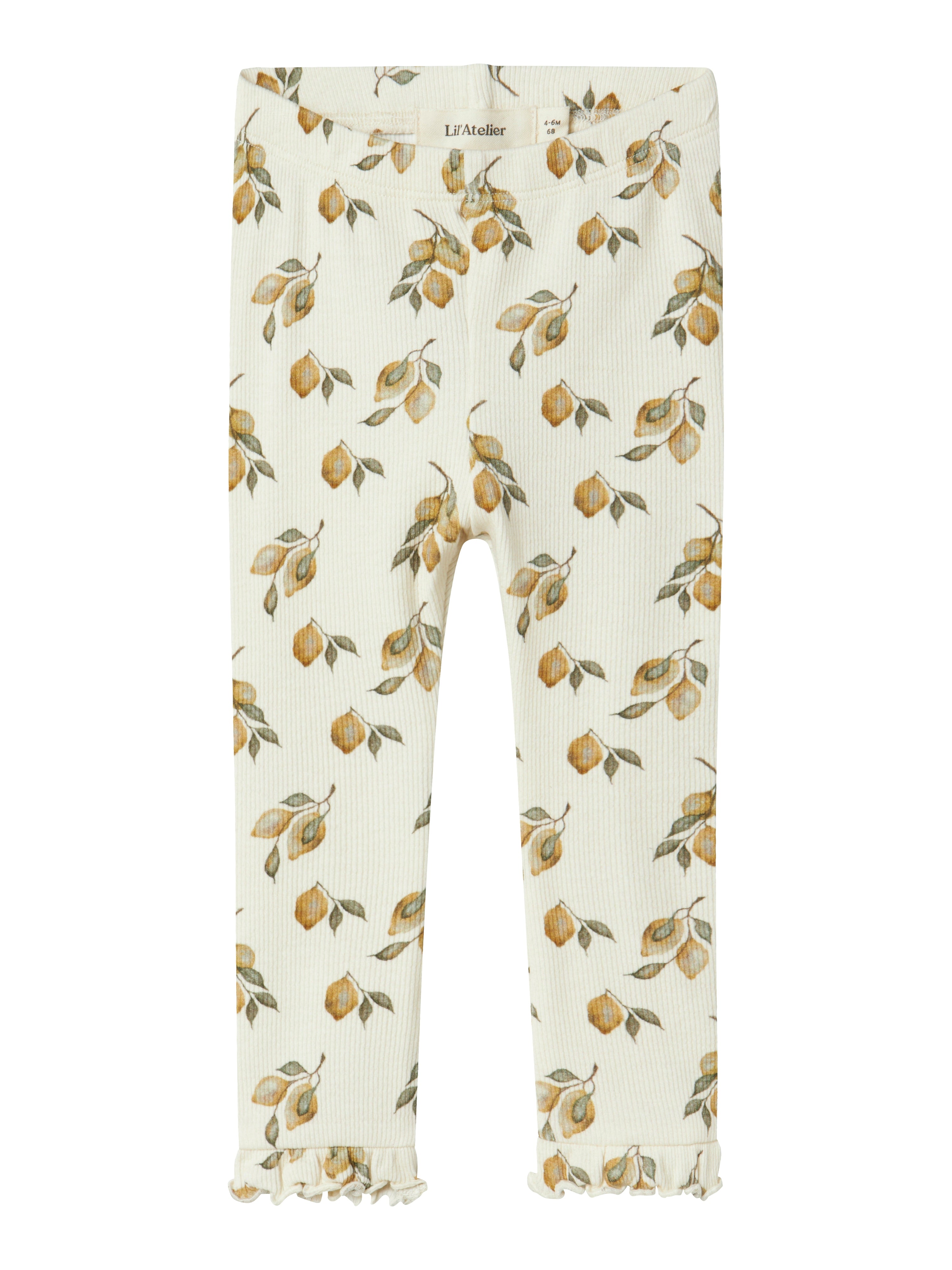 Lil Atelier Gavo Eka Legging Turtledove Lemon 56 Cm