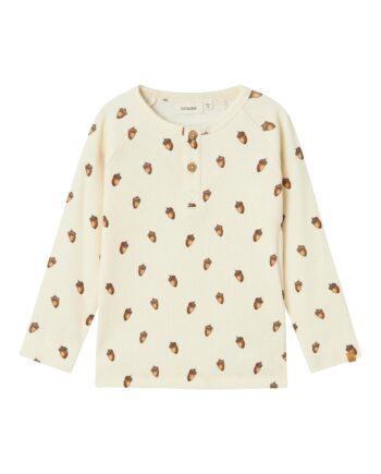 Lil Atelier Gavo Elo Slim Top Turtledove Acorn 92 Cm