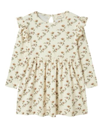 Lil Atelier Gavo Eno Dress Turtledove Flower 92 Cm