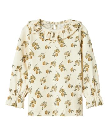 Lil Atelier Gavo Eug Slim Shirt Turtledove Lemon 92 Cm