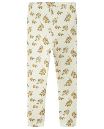 Lil Atelier Gavo Slim Leggings Turtledove Lemon 92 Cm