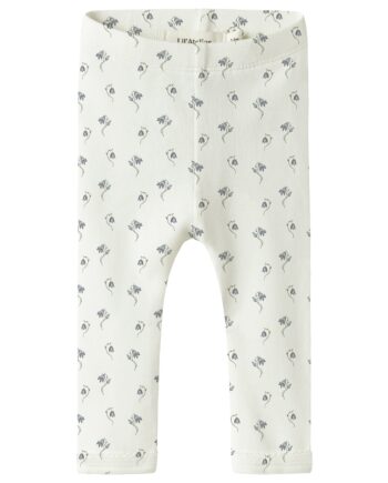 Lil Atelier Gayo Sag Slim Leggings Coconut Milk Bell Flower 56 Cm