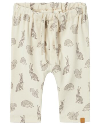 Lil Atelier Geo Ati Loose Pants Turtledove 56 Cm