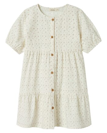 Lil Atelier Hailey Loose Dress Coconut Milk 92 Cm