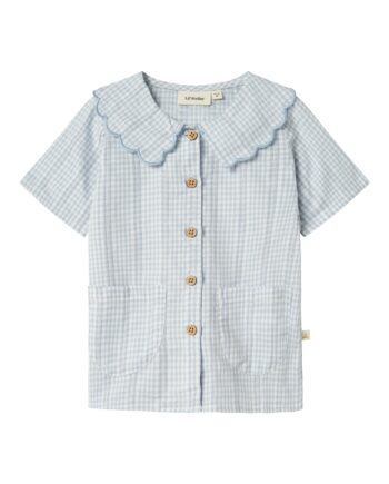Lil Atelier Hazelle Loose Shirt -zen Blue 92 Cm
