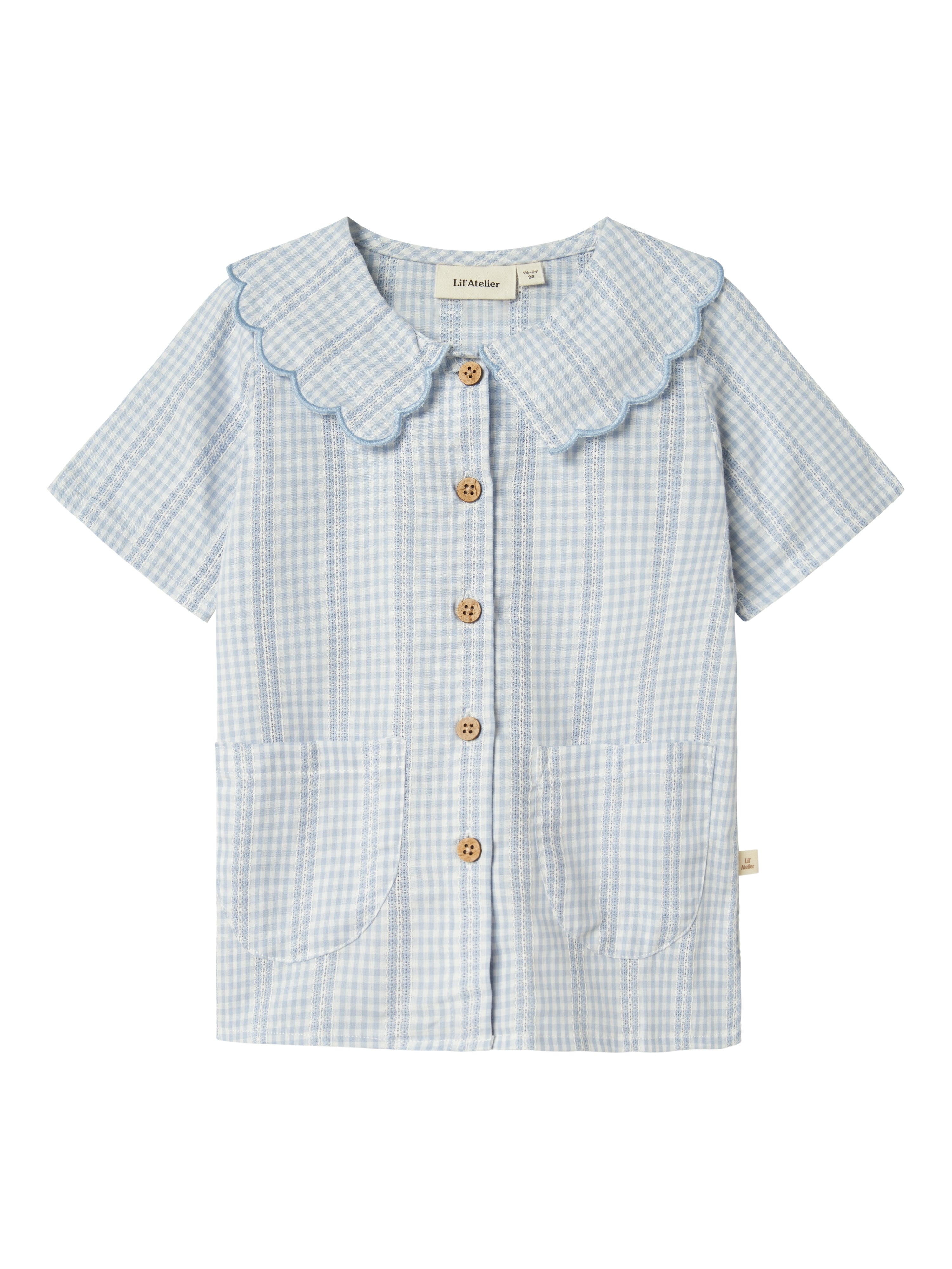 Lil Atelier Hazelle Loose Shirt -zen Blue 92 Cm