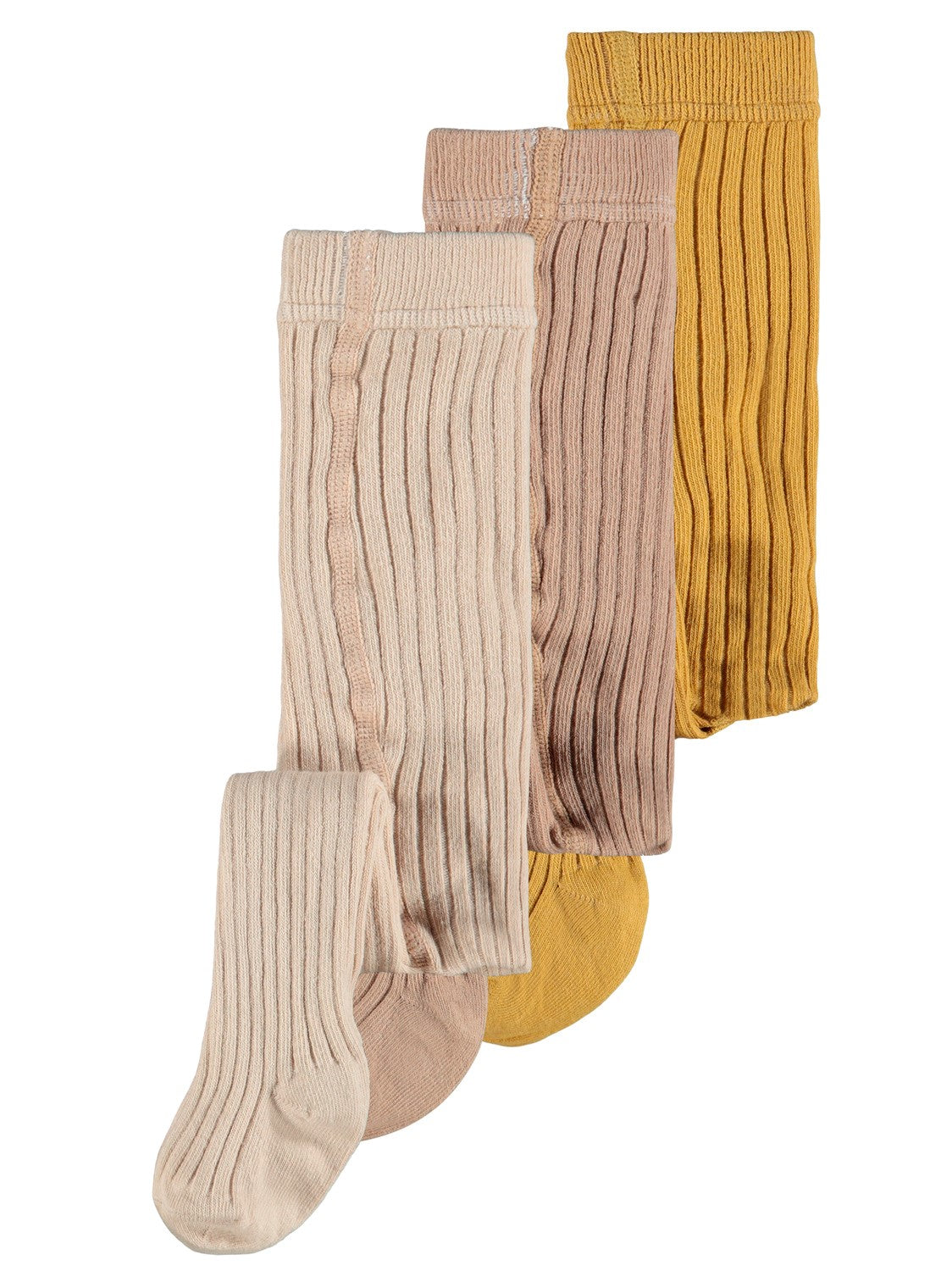 Lil Atelier Ilsa Strømpebukser   Pack Humus Melange   Bronze Mist   Almondine 50 56 Cm
