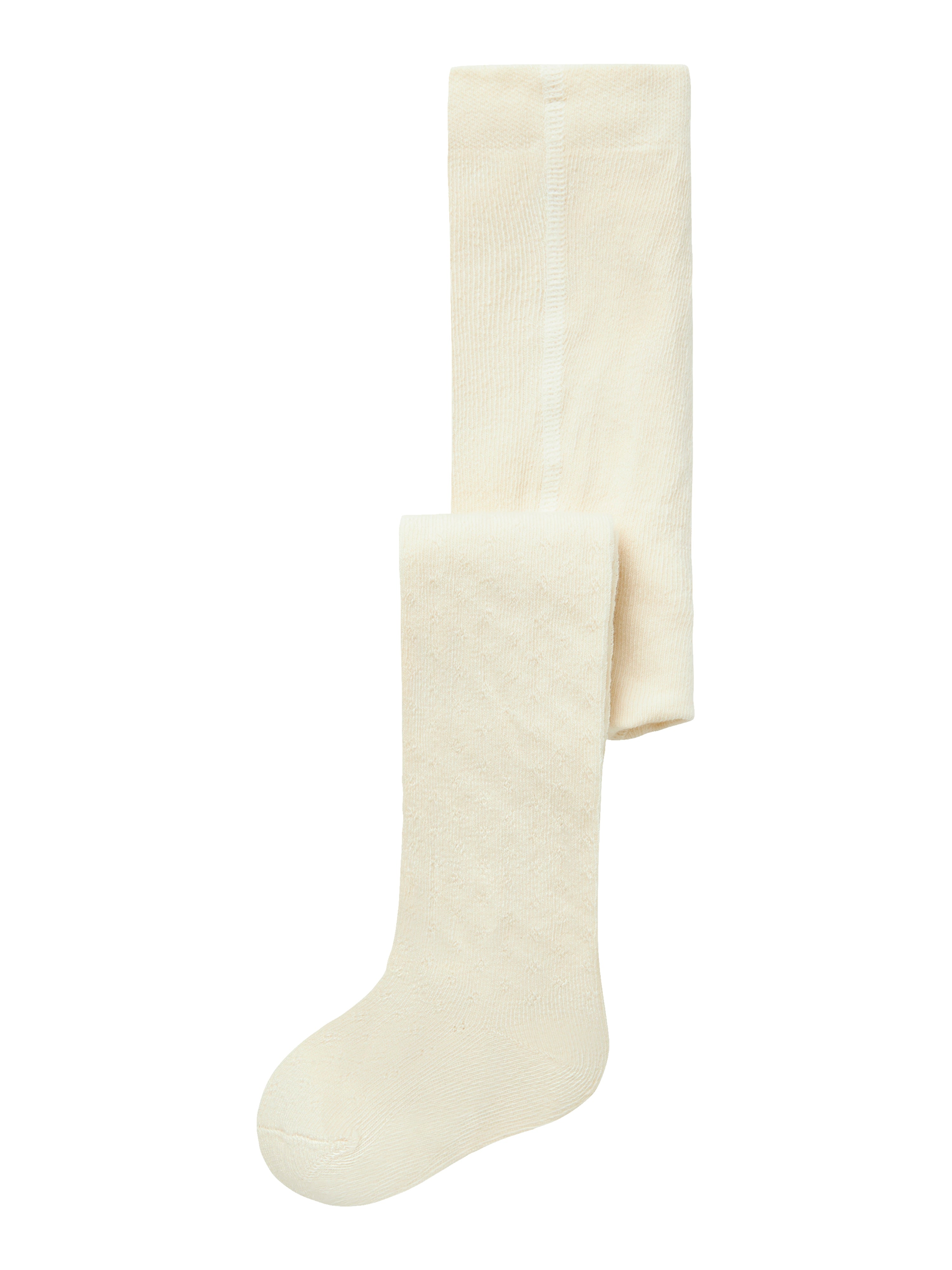 Lil Atelier Ilso Ana Pointelle Strømpebukser Turtledove 86 92 Cm