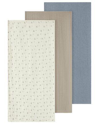 Lil Atelier Isleys   Pak Nappies Coconut Milk Oxford Tan Tradewinds