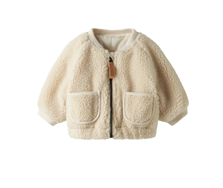 Lil Atelier Lajo Bomber Jakke Turtledove Swan 56 Cm