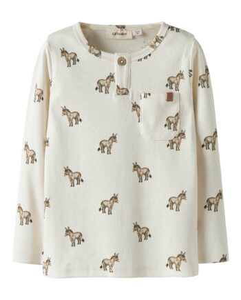 Lil Atelier Layo Sio Ls Slim Top Coconut Milk Donky 92 Cm