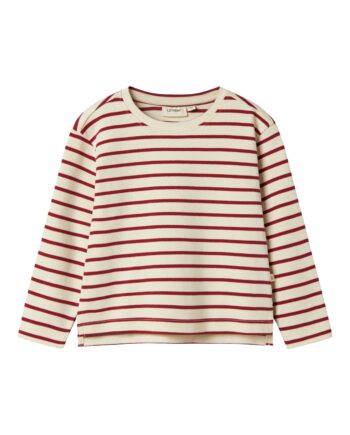 Lil Atelier Limia Loose Top Turtledove Red Dahlia 92 Cm