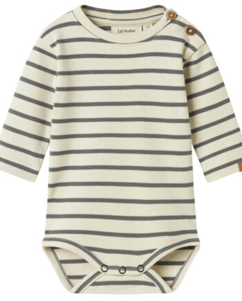 Lil Atelier Limia Ls Body Turtledove Poppy Seed 56 Cm