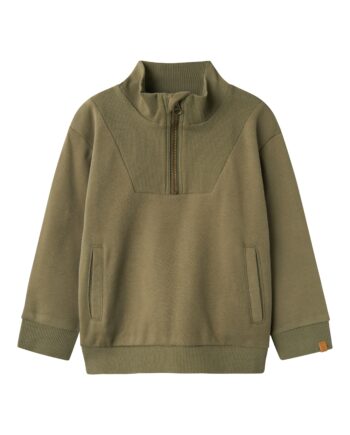Lil Atelier London Rio Half Zip Sweat Shirt Kalamata 92 Cm