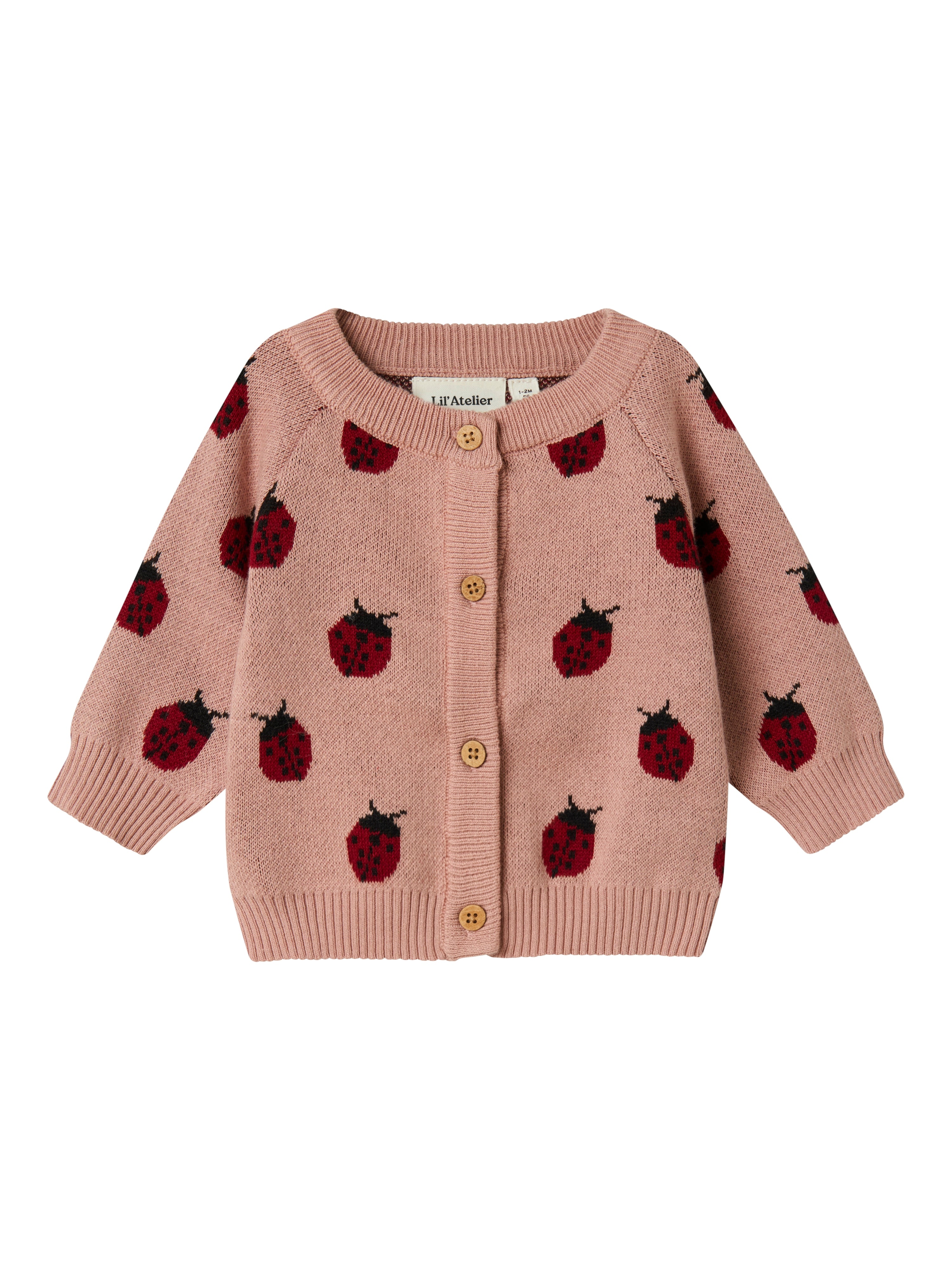 Lil Atelier Lulio Knit Cardigan Noos Misty Rose 56 Cm