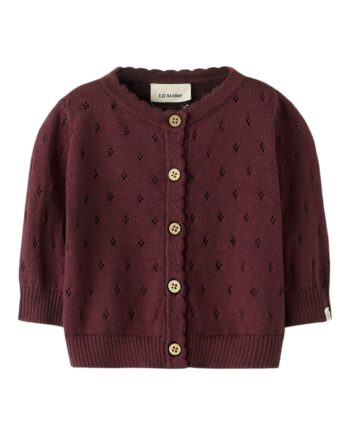 Lil Atelier Nimi Ls Knit Cardigan Catawba Grape 56 Cm