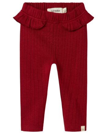Lil Atelier Rachel Nam Slim Leggings Red Dahlia 56 Cm