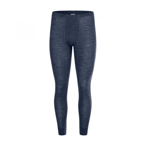Longjohns Til Herre   100  Merino Uld Navy Melange