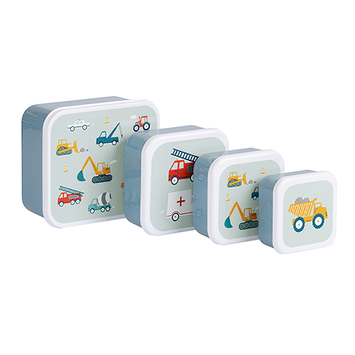 Lunch   Snack Box Set Vehicles