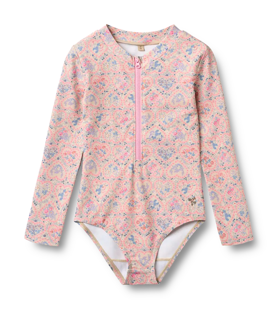 Margot Badedragt Pink Heart Flowers 122