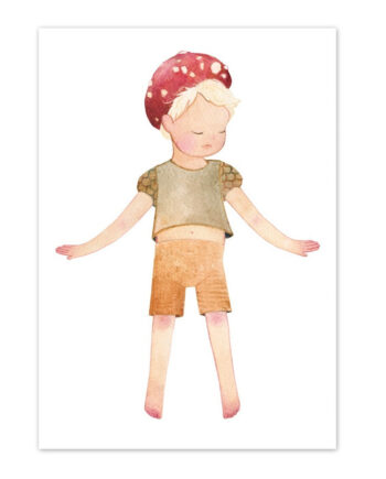 Marias Univers Plakat årstidsbørn Efterårsdreng