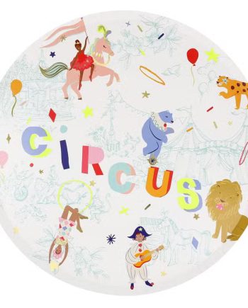 Meri Meri Tallerkener Cirkus Multi   Pak