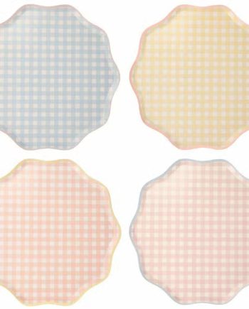 Meri Meri Tallerkener Gingham 12 Pak