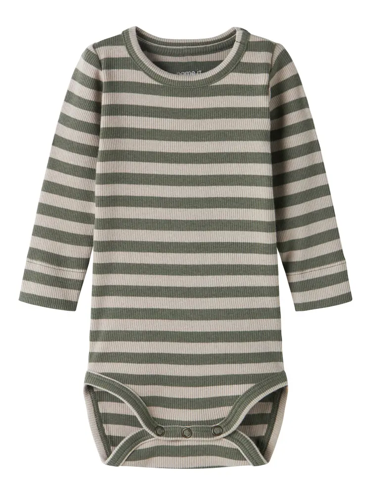 Name It Banio Langærmet Body Dusty Olive 92