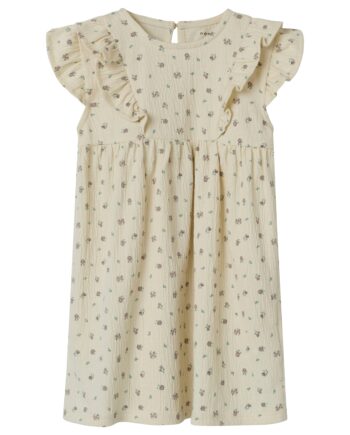 Name It Jannis Ss Dress Bleached Sand 92 Cm