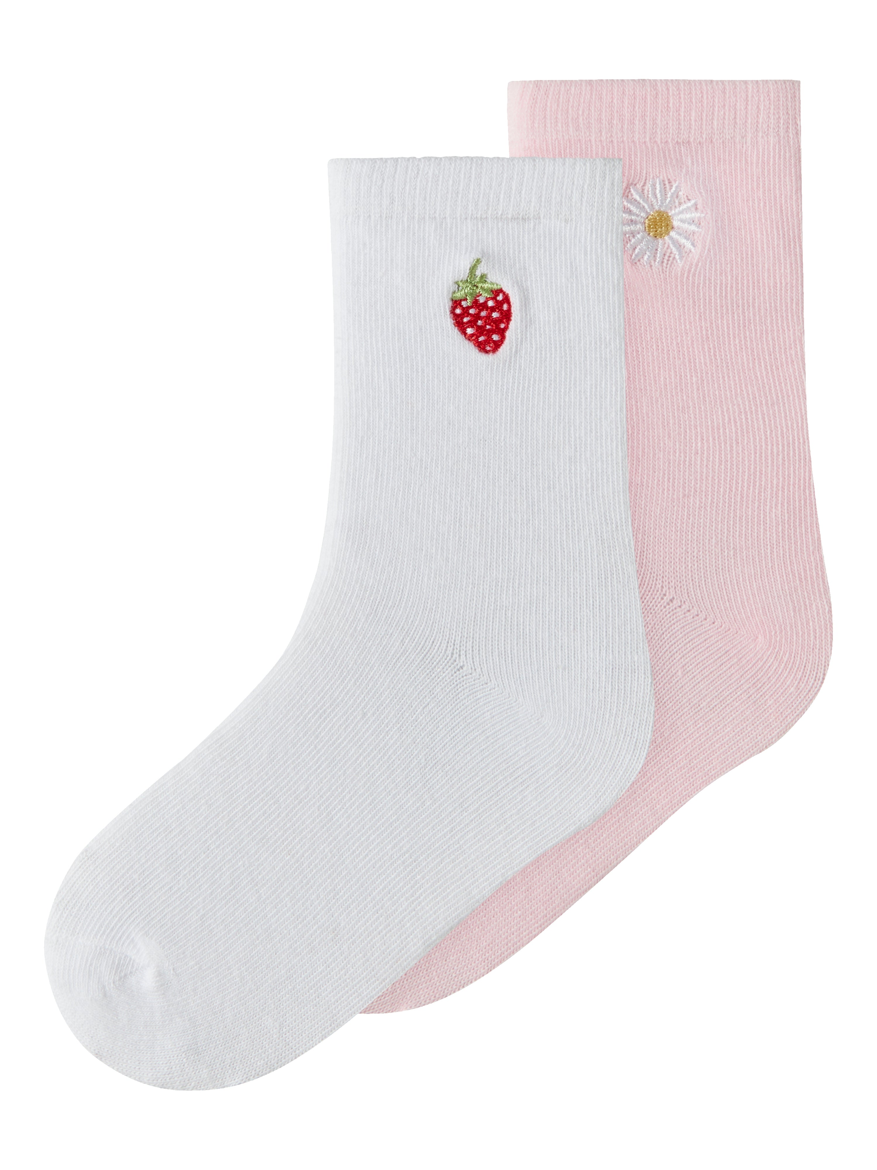 Name It Juliso   Pack Strømper Cradle Pink Bright White 22 24 Cm