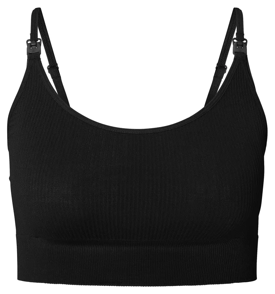 Noppies Mira Sømløs Amme-rib Top Black Xs
